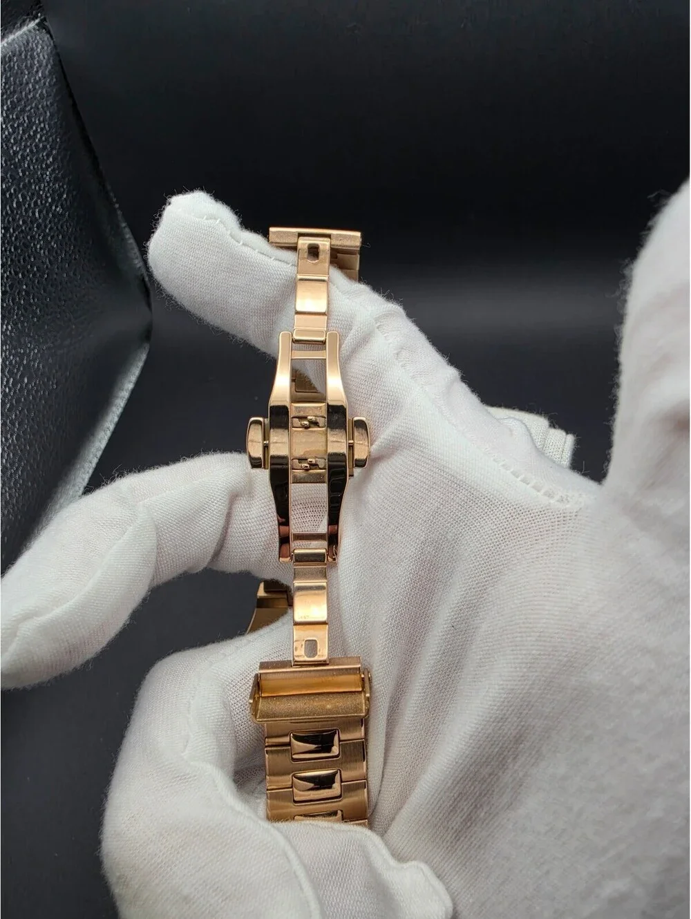 Custom Seiko Nautilus Rose Gold Open Heart Watch Mod